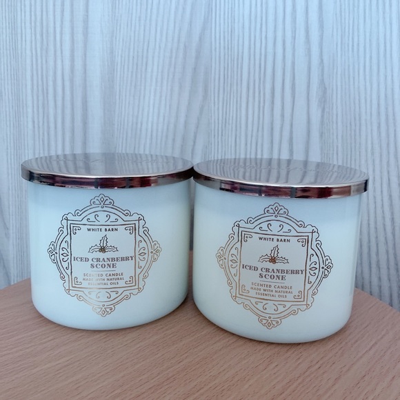 BBW Iced cranberry scone candle set - Picture 7 of 7